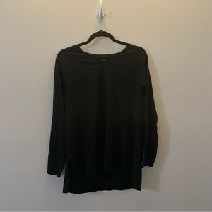 Eileen Fisher Sleep Shirt Medium Black Top Pajamas